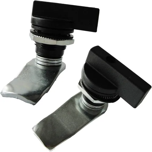 Miniatura 7 de WJSKDQ Cerradura de leva de pulgar compensada accionada por el pulgar, 2 unidades, cerradura de leva negra Negro