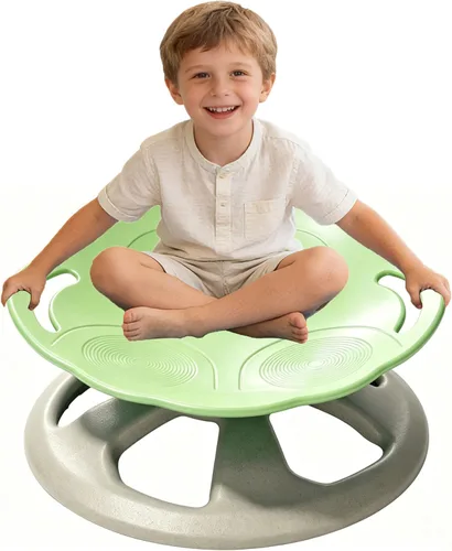 Miniatura 10 de FERUERW Silla Giratoria para Niños Autistas, Silla Sensorial Giratoria, Capacidad de Peso 100KG, Juguete Sensorial para Niños con TDAH/Autismo, Rojo