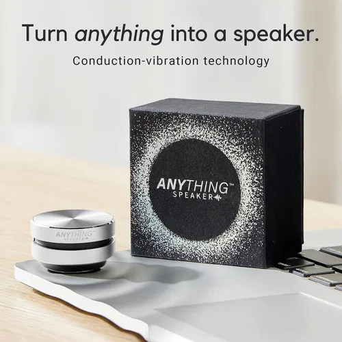 Miniatura 2 de Anything Speaker - Mini Bluetooth portátil - ¡Convierte cualquier cosa en un altavoz! Humbird inalámbrico de inducción de conducción ósea