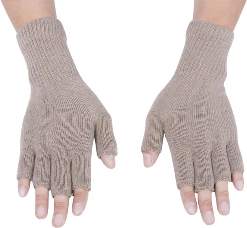 Miniatura 11 de Gravity Threads Guantes de invierno unisex para hombre y mujer, de punto elástico, sin dedos