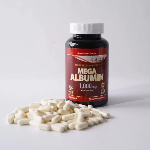 Miniatura 5 de Dr.K&C Suplemento de proteína de albúmina Mega 1000 mg, 1 botella (180 tabletas), apoyo diario de energía y bienestar