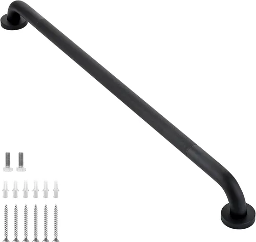 Miniatura 11 de Barras de agarre de 24 pulgadas y 1.25 pulgadas de diámetro para bañeras y duchas, mango de ducha para ancianos, barras de agarre