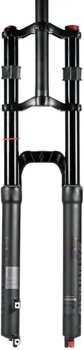 Miniatura 7 de DH - Horquilla de suspensión para bicicleta de montaña, 27.5/29 pulgadas, horquilla de viaje de 5.906 in, 1-1/8 recta, doble corona, horquilla