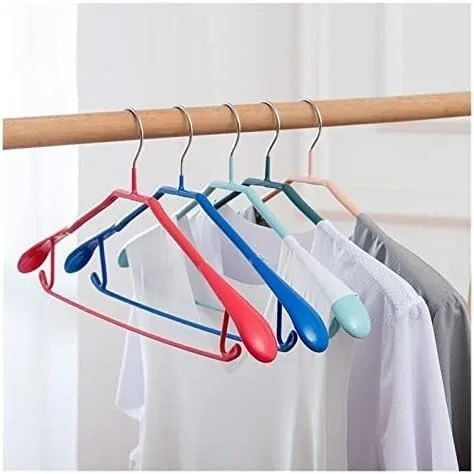 Miniatura 8 de Perchero organizador de ropa, perchas de ropa / perchas para abrigos, 10 perchas de metal antideslizante sin costuras para el hogar para colgar ropa