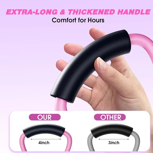 Miniatura 7 de Figura 8 bandas de resistencia con asas, juego de 3 (20 libras, 30 libras, 40 libras) para entrenamiento de brazos, hombros y cuerpo completo