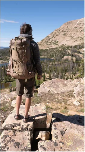 Miniatura 5 de Mochila Granite Gear Blaze de 60L Arcilla Cerámica/cuadros café/Walleye