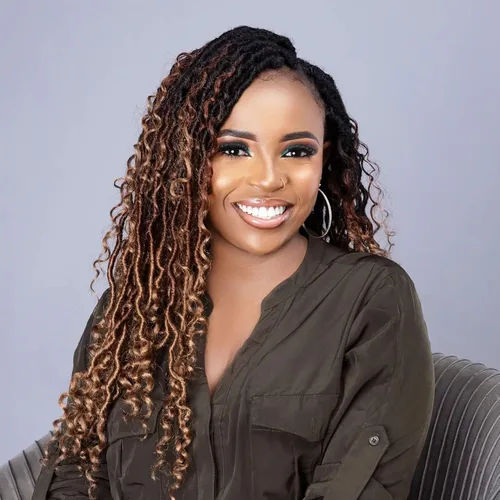 Miniatura 41 de Goddess Locs - Cabello de ganchillo de 8 pulgadas, 6 paquetes de rastas sintéticas de cabello de ganchillo para mujeres negras, cabello suave 1b
