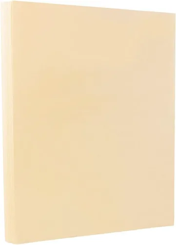 Miniatura 3 de JAM PAPER Vellum Bristol Cartulina de 65 lb - 8.5 x 11 Coverstock - 147 gsm - Azul - 50 Hojas/Paquete
