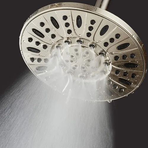 Miniatura 4 de AquaDance Cabezal de ducha de lluvia de níquel cepillado de alta presión de 6 configuraciones de 7" pulgadas – Ángulo ajustable, chorros de cabezal