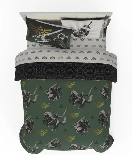 Miniatura 57 de Franco - Juego de ropa de cama para niños, edredón y sábanas supersuaves con funda de almohada, 5 piezas, tamaño individual, Jurassic World, 6A1348