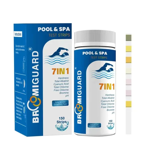 BROMIGUARD Tira de prueba de piscina de 7 vías