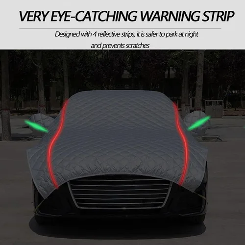 Miniatura 7 de Protector de granizo para automóvil, compatible con Tesla Modelo 3, cubierta impermeable para todo tipo de clima, cubierta exterior de protección