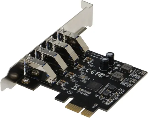 Miniatura 2 de Sedna - Adaptador PCI Express USB 3.1 Gen I (5Gbps) de 4 puertos con soporte de perfil bajo - Compatible con Windows, Linux y Mac Pro