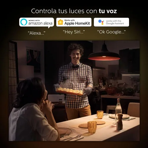 Miniatura 9 de Philips Hue White Ambiance BR30 - Paquete de 2 luces LED inteligentes regulables equivalentes a 60 W