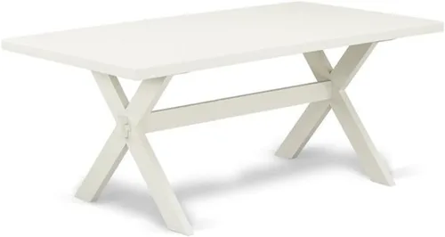 Miniatura 10 de East West Furniture VT026 Mesa de comedor estilo V – una mesa de cocina rectangular con patas elegantes, 36 x 60 pulgadas, multicolor