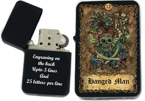 Miniatura 15 de Tarjeta de tarot personalizada, mazo de tarot de huesos eternos mayores, tarjetas coloridas, regalos coleccionables únicos, encendedores a prueba