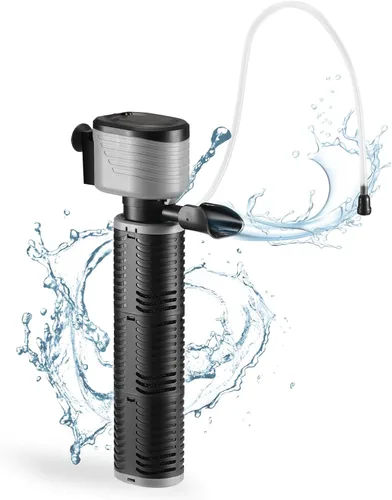 XpertMatic - Filtro de acuario de 45 W, filtro sumergible para tanque de peces bomba de agua para tanques de peces de hasta 220 galones, filtro de