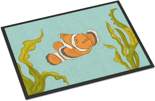 Miniatura 10 de Caroline's Treasures BB8537MAT - Felpudo de delfín bajo el agua de 18 x 27 pulgadas, tapete para puerta delantera interior y exterior, para entrada