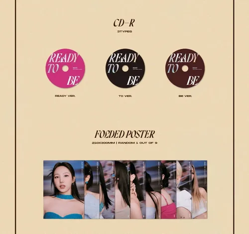 Miniatura 3 de TWICE - LISTO PARA SER (12º Mini Álbum) CD+Beneficio de Pre-Pedido+Póster Plegado (HASTA ver.)