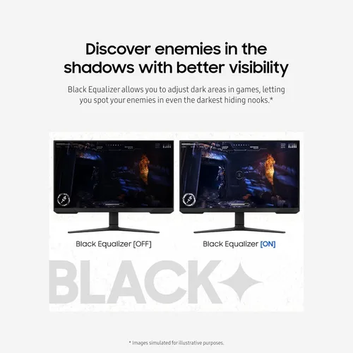 Miniatura 6 de Samsung Monitor de 24 pulgadas Serie Odyssey Gaming FHD 1ms 180Hz AMD FreeSync Modo Eye Saver Soporte ajustable Ecualizador negro