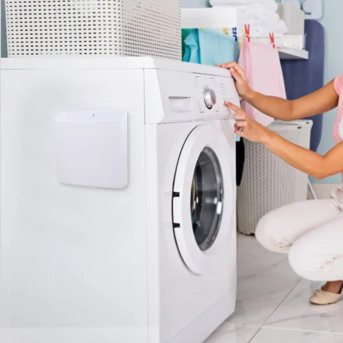 Miniatura 4 de Picowe Almacenamiento magnético para lavandería, contenedor grande para pelusas, contenedor de basura que ahorra espacio para colgar en secadora