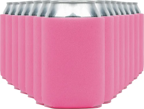 Miniatura 44 de Fundas enfriadoras de latas de cerveza en blanco (paquete de 14) fundas enfriadoras de latas de cerveza con aislamiento suave - Fundas negras lisas