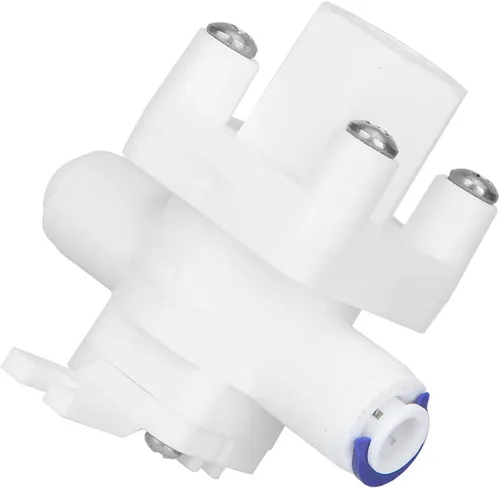 Miniatura 8 de Walfront Válvula reductora de 1/4 pulgada para purificador de agua de ósmosis inversa, regulador de presión blanco, ajuste rápido, plástico