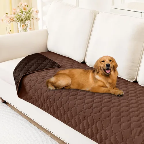 Miniatura 85 de Smiry Funda Impermeable para Cama de Perro, Manta Suave Reversible para Mascotas, Lavable a Prueba de Fugas para Gatos y Perros, Funda para Sofá