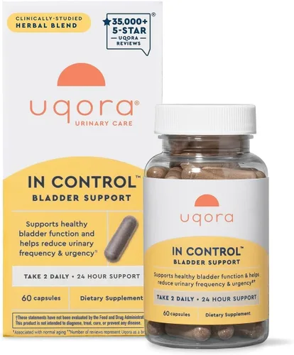 Uqora in Control Soporte para la Vejiga - Cuidado Diario de la Vejiga y Apoyo para la Comodidad Urinaria - Elaborado con Botánicos, como Cola de
