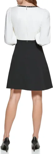 Miniatura 4 de Karl Lagerfeld Paris Vestido camisero de algodón estampado de París para mujer