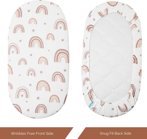 Miniatura 6 de Sábanas de moisés de muselina para Maxi COSI Iora, Delta Children, Graco, Munchkin Brica, 4moms MamaRoo, Chicco LullaGlide por TansyPanda, 3 piezas