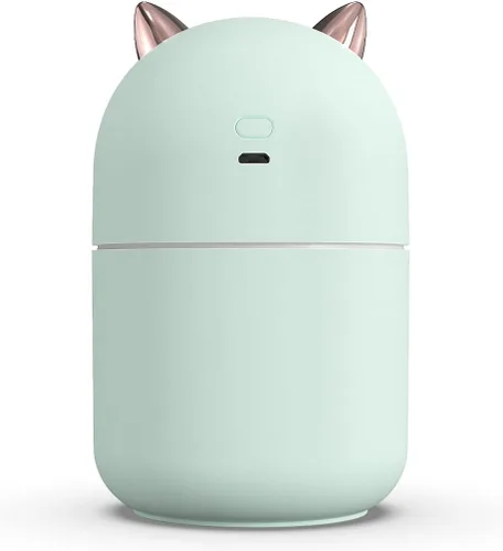Miniatura 3 de Mini humidificador portátil de niebla fría de 10.1 fl oz con luz nocturna, apagado automático USB, ultra silencioso, 2 modos de pulverización