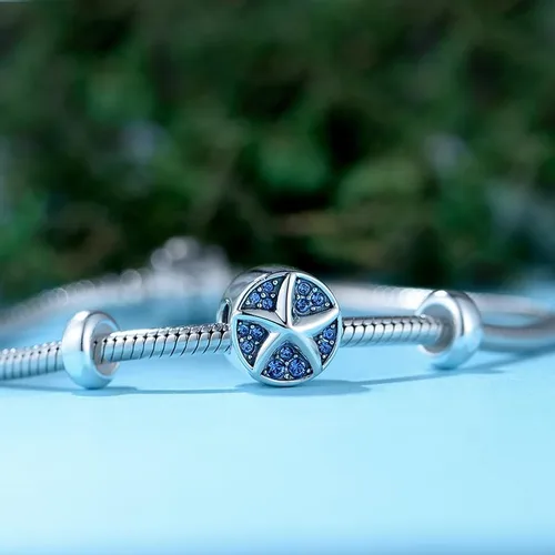 Miniatura 6 de GW Abalorios redondos de plata de ley 925 para pulseras de dijes para mujeres