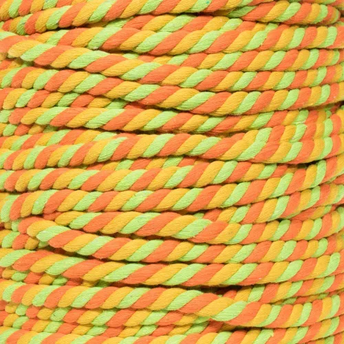 Miniatura 14 de Cuerda de algodón trenzado súper suave de 3 hebras (negro, 1 pulgada x 10 pies)