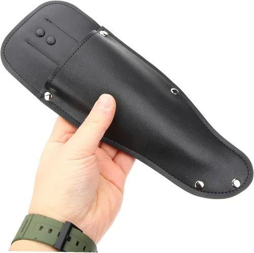 Miniatura 4 de Happyyami Pinza de podadora de cuero para tijera, abrazaderas de inglete para recortar alicates, soporte para herramientas de caza, protector