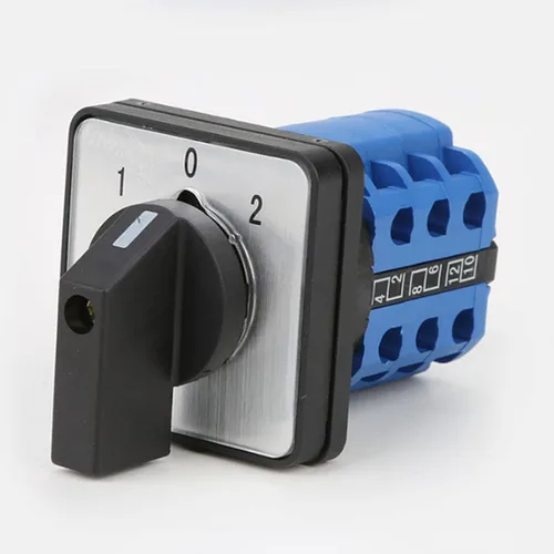 Miniatura 2 de Interruptor selector de cambio universal, interruptor de transferencia de energía, 3 posiciones 12 terminales, LW26-20/3 380V 20A Motor, Generadores