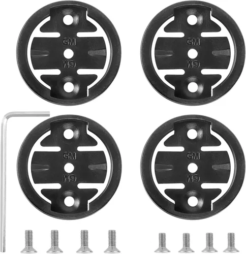 Miniatura 10 de Soporte de bicicleta para Bryton – [Paquete de 4] Adaptador de montaje compatible con Bryton Out Front Cycling Computer Mounts, base de repuesto