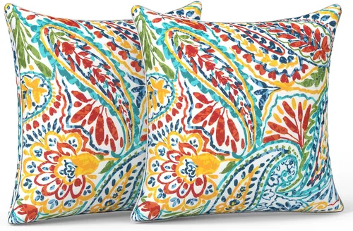 Miniatura 14 de LVTXIII Juego de 2 almohadas lumbares para patio, 12 x 20 pulgadas, resistentes a la decoloración, para exteriores con interiores, cojines lumbares