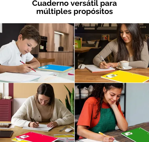 Miniatura 8 de Rosmonde Cuadernos en espiral, paquete de 12, 1 cuaderno de materia, rayas anchas, 70 hojas, 8 x 10-1/2 pulgadas, 3 agujeros perforados, suministros