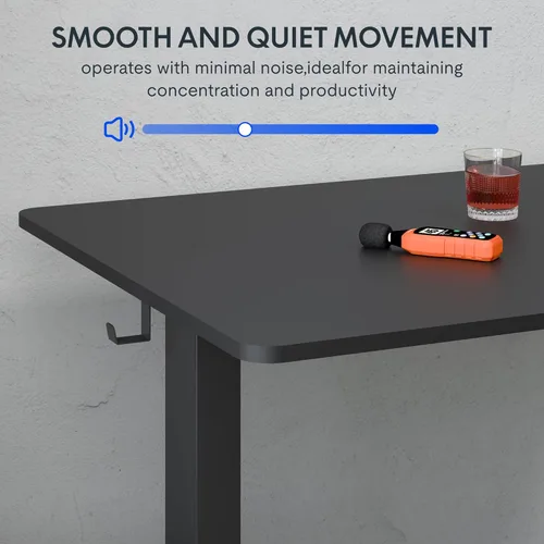 Miniatura 7 de FLEXISPOT Escritorio Eléctrico de Pie de Una Pieza, 60 x 24 Pulgadas Escritorio Ajustable con Superficie Sin Costuras, Ajuste de Altura con Parte