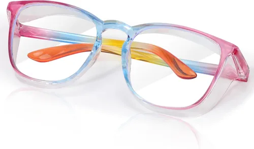 Miniatura 28 de SQIMZAR - Lentes de seguridad para mujeres, para enfermeras, lentes protectores, lentes de seguridad antivaho Púrpura claro+rosa claro