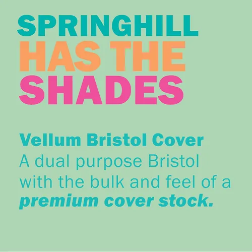 Miniatura 10 de Springhill Papel de cartulina verde de 8.5" x 11", 67lb Vellum Bristol, 147gsm, 250 hojas (1 resma) – Cartulina premium ligera, papel de impresora