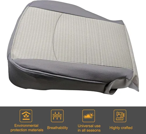 Miniatura 8 de GXARTS Funda de Asiento de Tela de Repuesto para la Parte Inferior del Lado del Conductor, Color Gris, Compatible con Dodge Ram 1500 2500 3500 4500