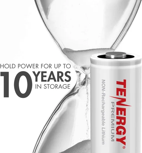 Miniatura 3 de Tenergy Paquete de 12 baterías de litio CR123A de 3 V no recargables, 1600 mAh para cámaras Arlo, baterías de litio fotográficas, cámaras