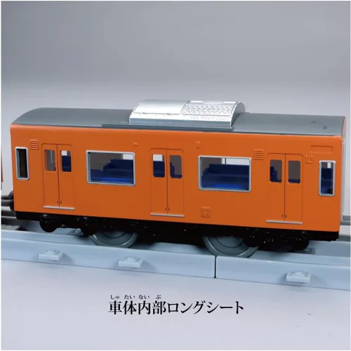 Miniatura 3 de Takara Tomy Plarail Real Class 201 Series Tren de cercanías (JR West Japan Orange)