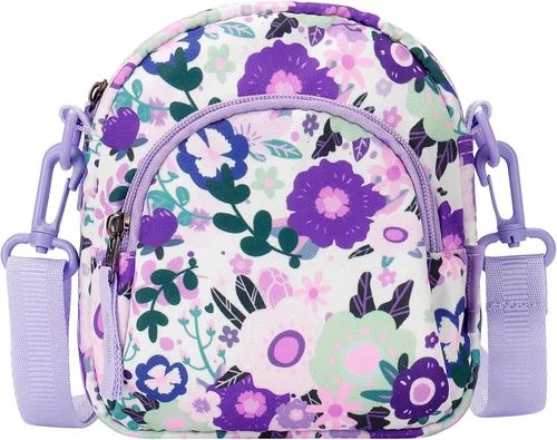 Choco Mocha Bolso cruzado para niñas pequeñas de 4-6, 6-8, bolso cruzado para niños, bolso cruzado para niños de 2, 3, 4 años,