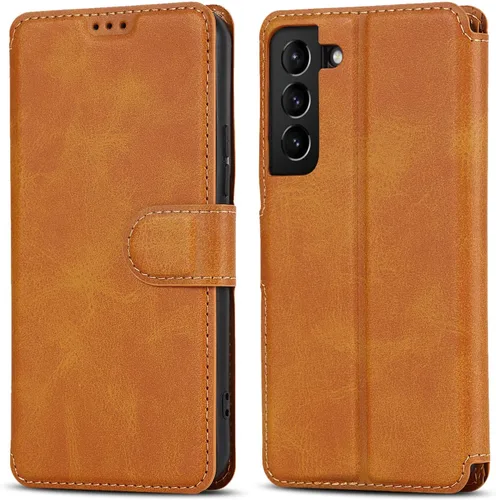 Miniatura 17 de QLTYPRI Para Samsung Galaxy A14 Case Premium PU Leather Simple Wallet Case [Ranuras para tarjetas] [Soporte manos libres] [Cierre magnético] Funda