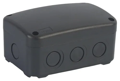 Miniatura 13 de IP66 al aire libre resistente a la intemperie universal caja de conexiones negra del proyecto del recinto de la electrónica 3.3" X2.9" X2.3" pequeña