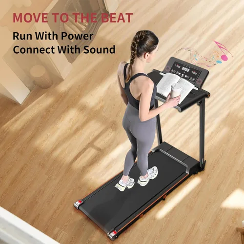 Miniatura 7 de Caminadora 4 en 1 con control remoto inclinado compacto 3.0HP plegable debajo del escritorio para oficina en casa, fitness, capacidad de 300 libras