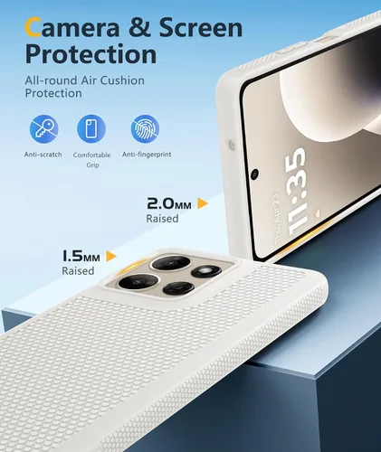 Miniatura 601 de FNTCASE Funda para iPhone 17 Pro: Fundas delgadas translúcidas de color azul claro compatibles con MagSafe, protección completa de la cámara